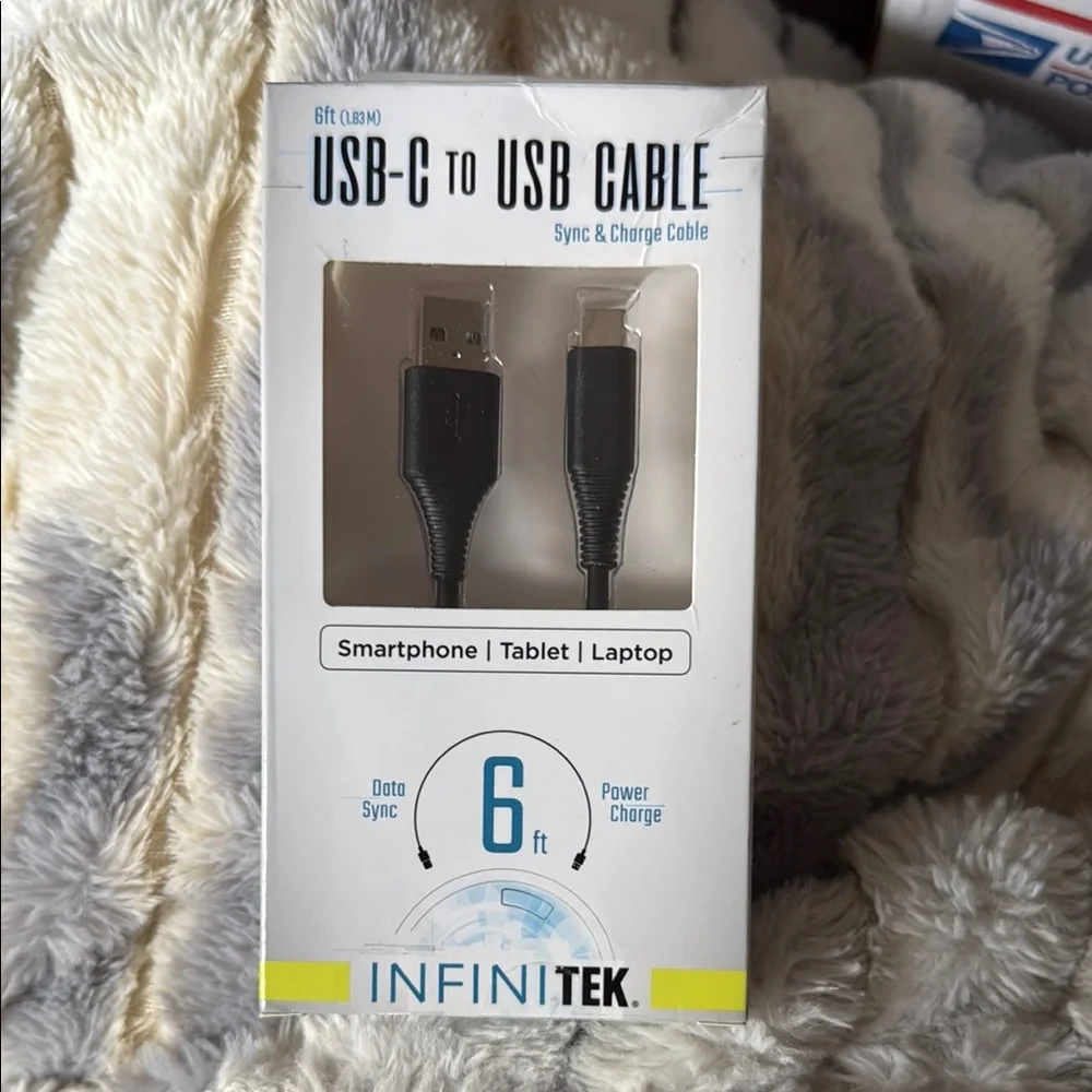 Black USB Cable 6ft for Cell Phones & Accessories